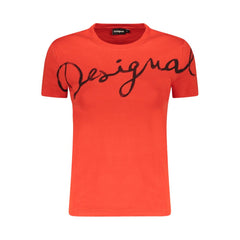 Desigual Rosso Cotton Women T-Shirt