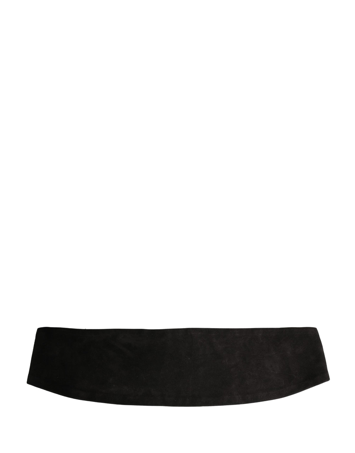 Dolce & Gabbana Schwarzer Samt Breiter Gürtel Kummerbund Herren