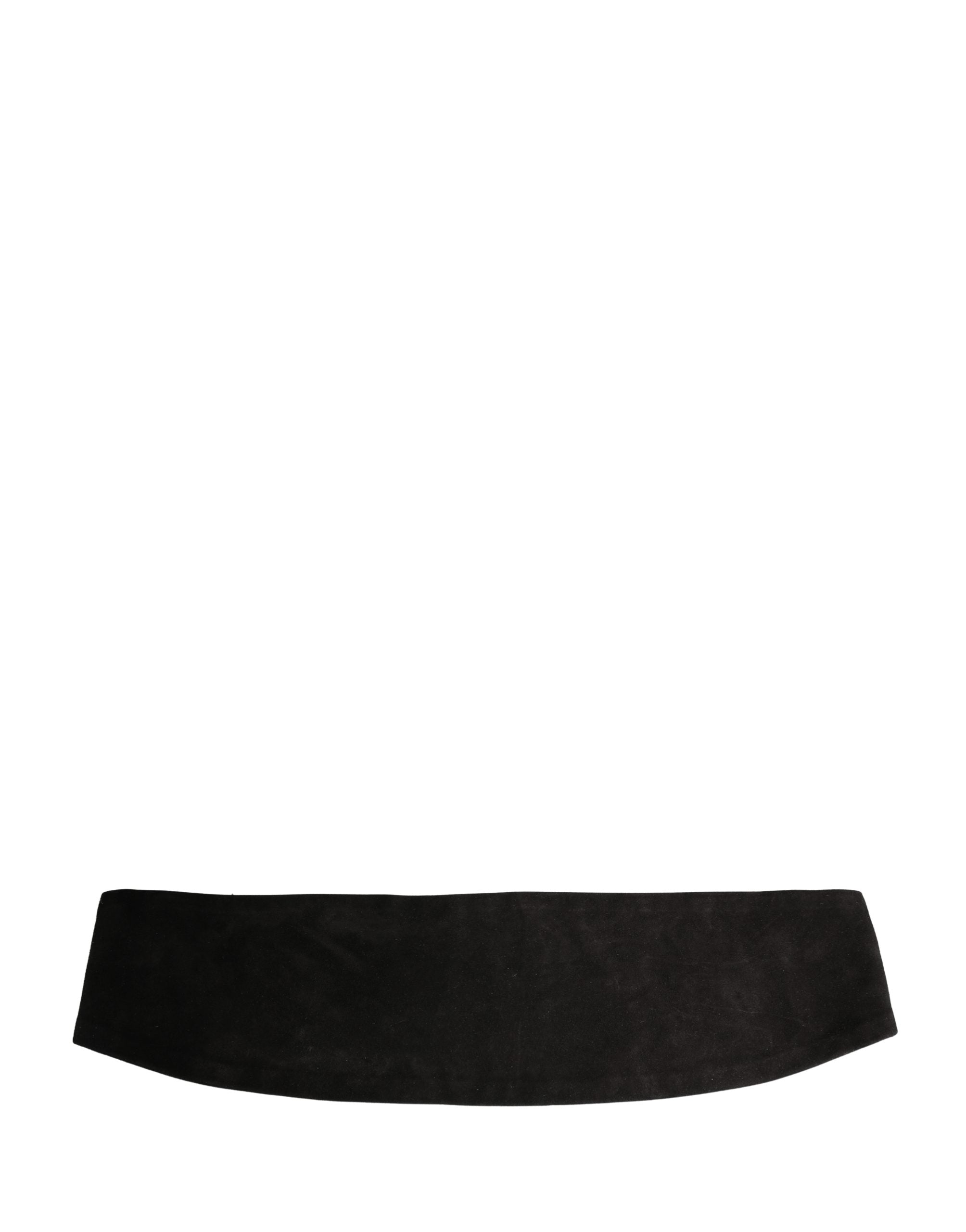 Dolce & Gabbana Schwarzer Samt Breiter Gürtel Kummerbund Herren