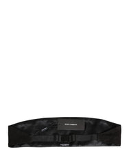 Dolce & Gabbana Schwarzer Samt Breiter Gürtel Kummerbund Herren