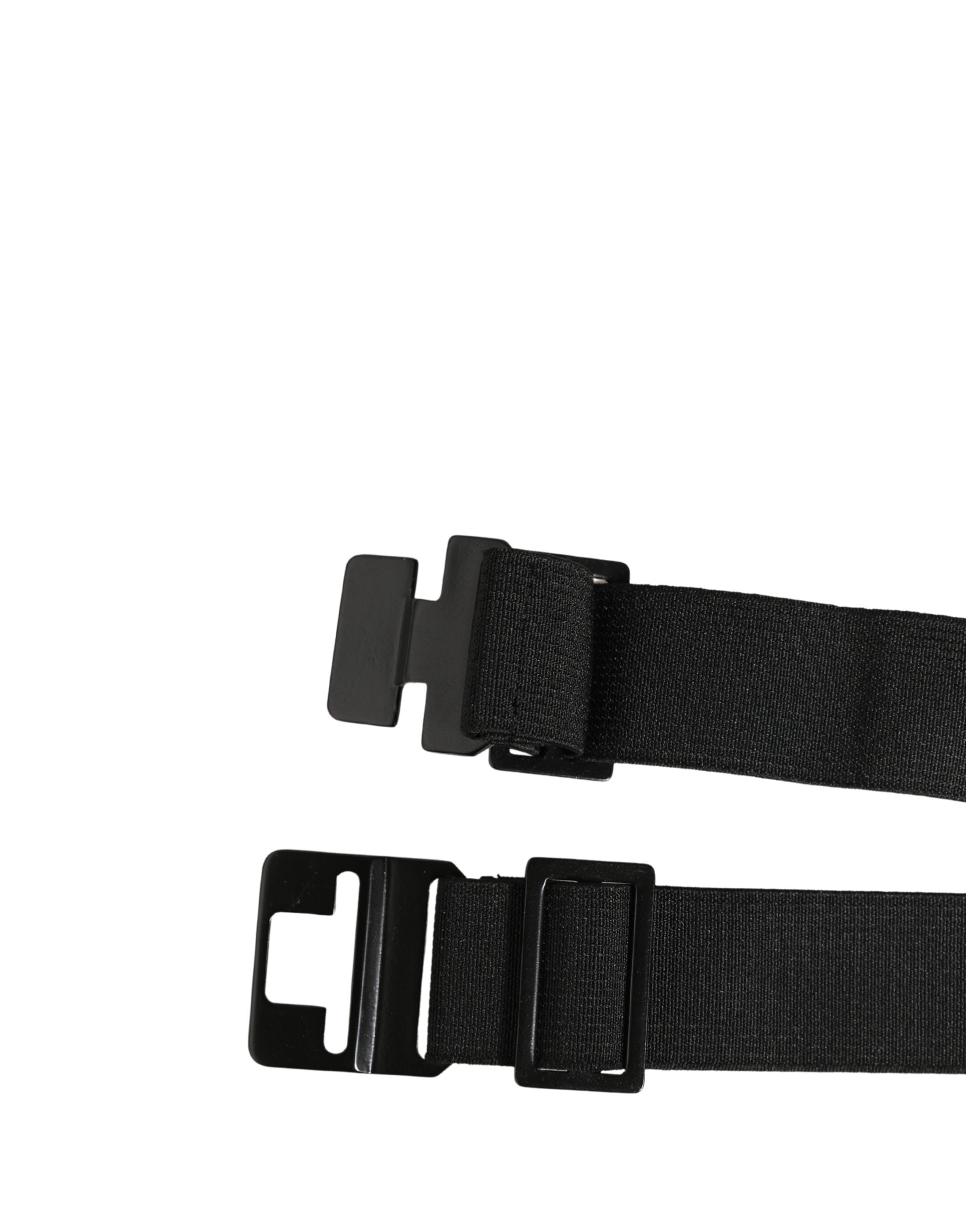 Dolce & Gabbana Schwarzer Samt Breiter Gürtel Kummerbund Herren