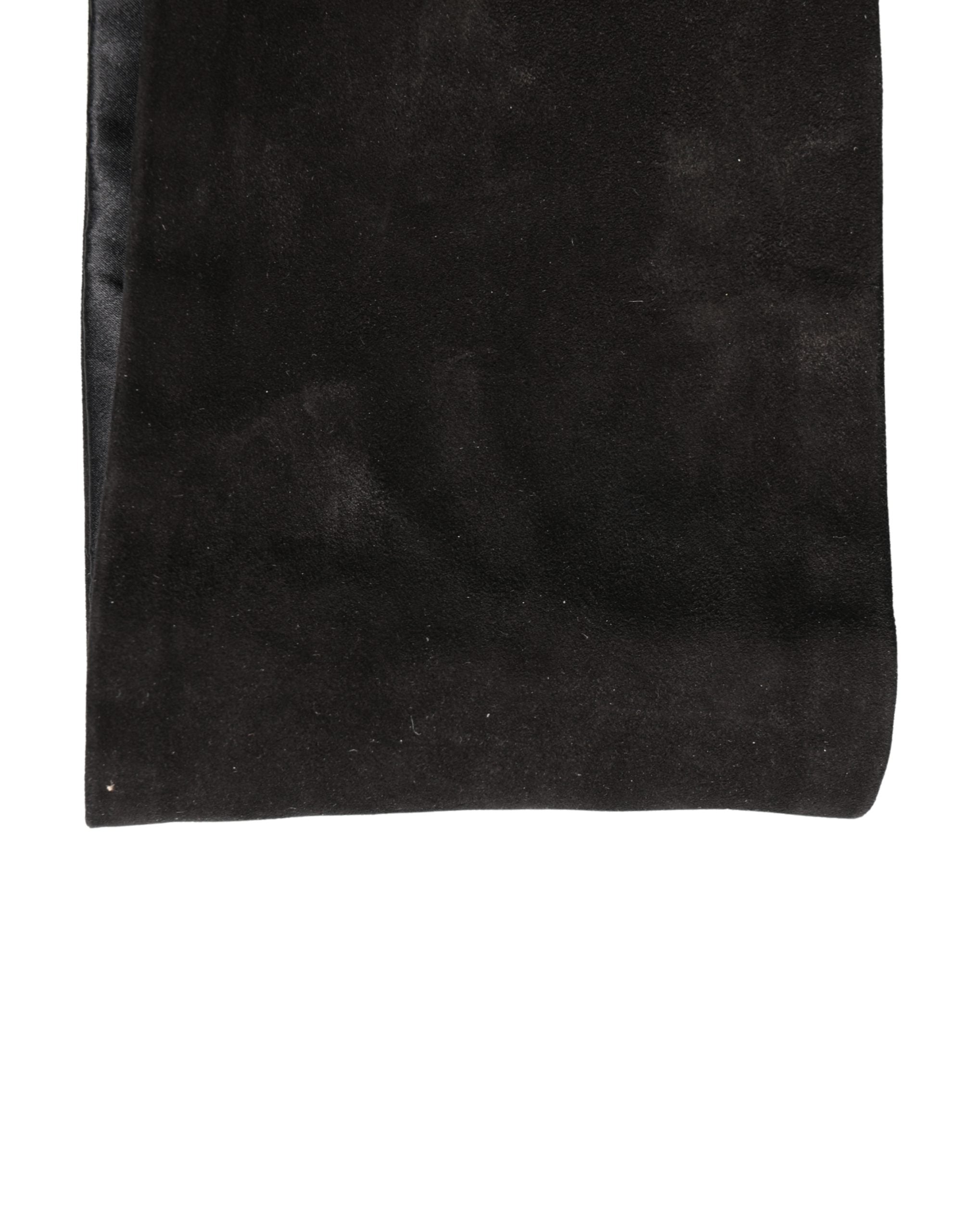 Dolce & Gabbana Schwarzer Samt Breiter Gürtel Kummerbund Herren