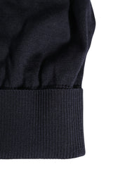 Dolce & Gabbana Schwarze feste Wintermütze aus Wolle gestrickt
