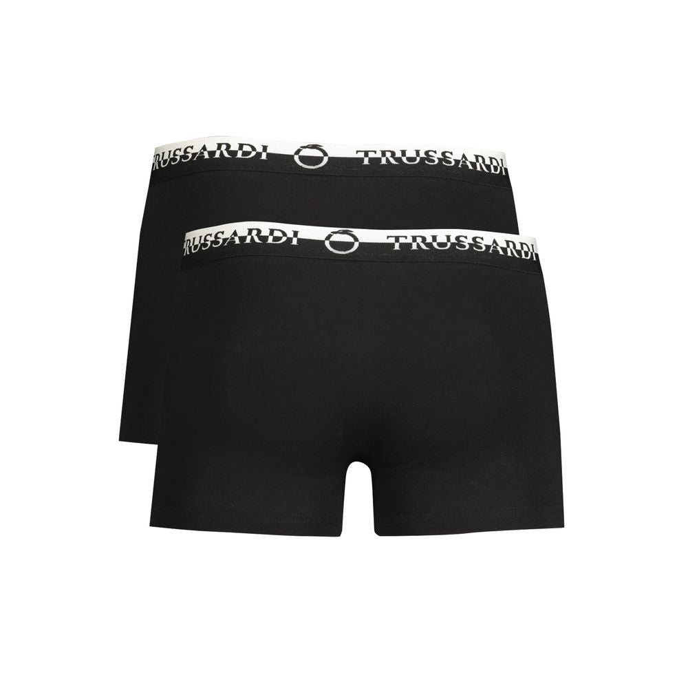 Trussardi Boxer aus schwarzer Baumwolle für Herren