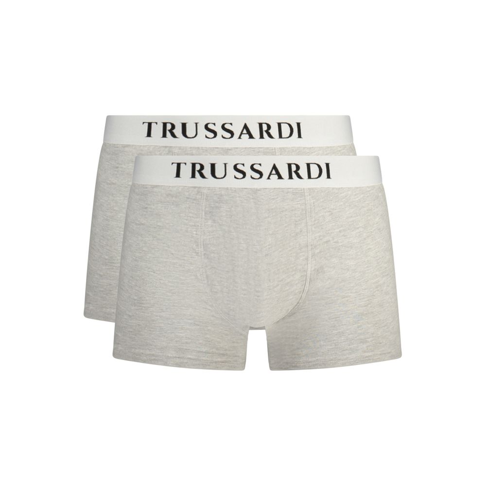 Trussardi "Grijze katoenen boxershort voor heren"