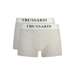 Trussardi "Grijze katoenen boxershort voor heren"