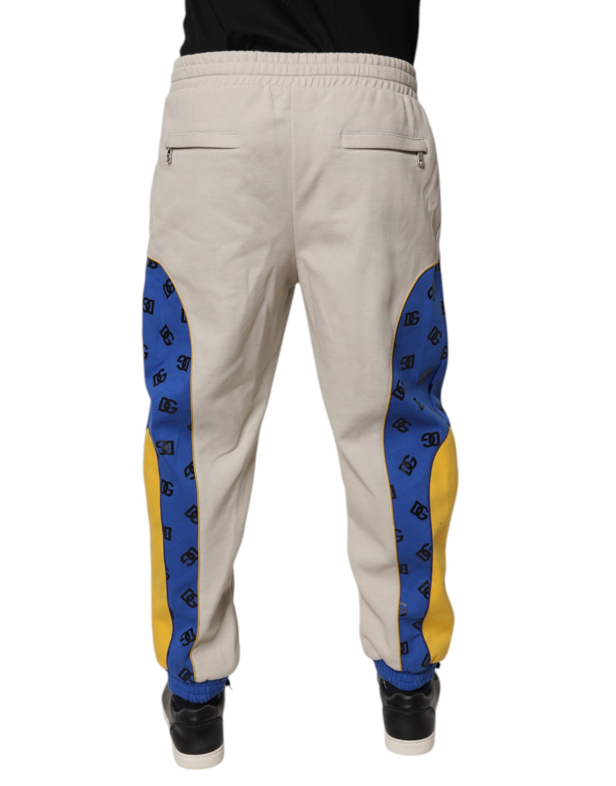 Dolce & Gabbana Multicolor Cotton DG Jogger Sweatpants Hose