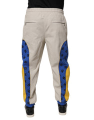 Dolce & Gabbana Multicolor Cotton DG Jogger Sweatpants Hose