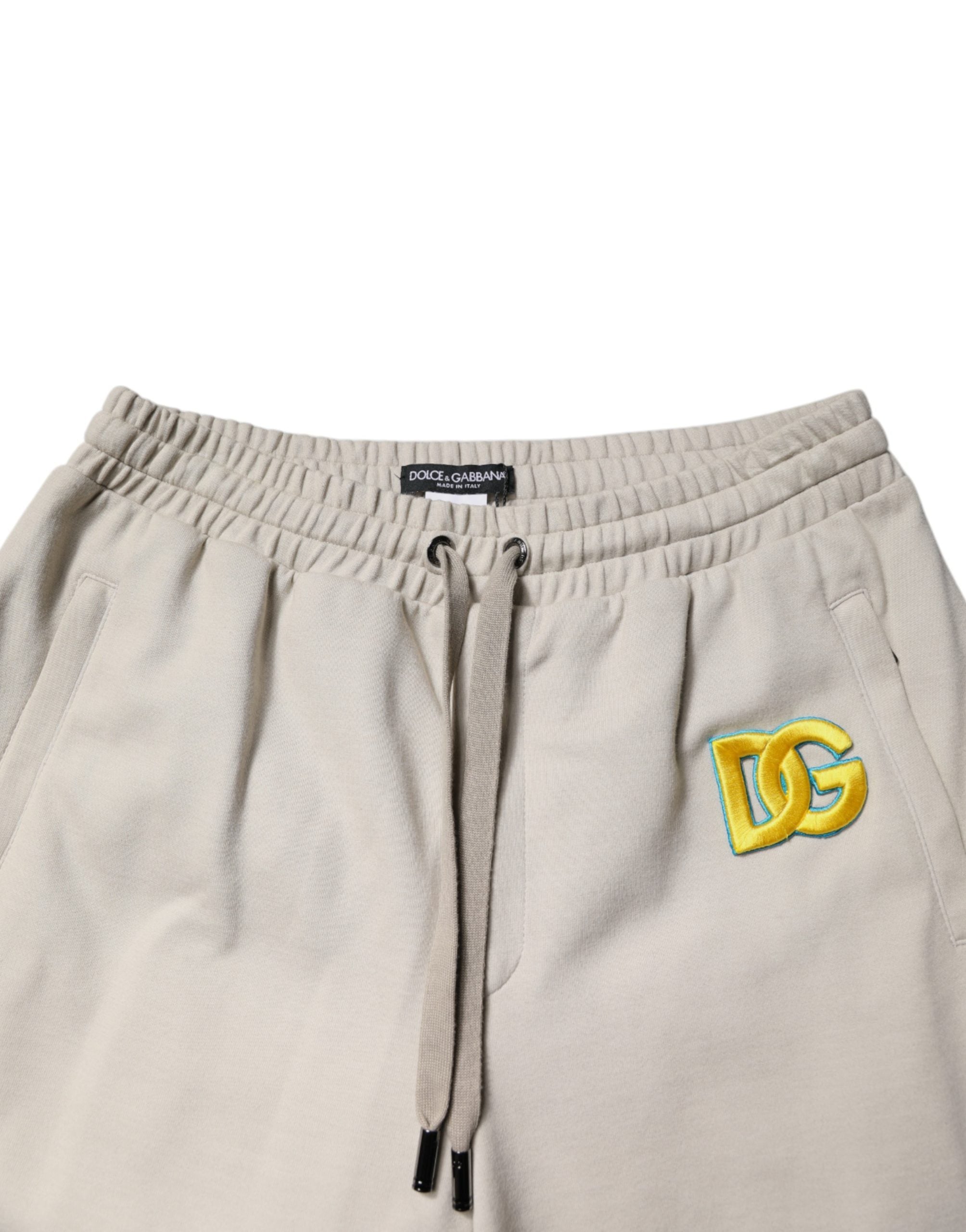 Dolce & Gabbana Multicolor Cotton DG Jogger Sweatpants Hose