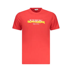 Iceberg Red Cotton Herren-T-Shirt