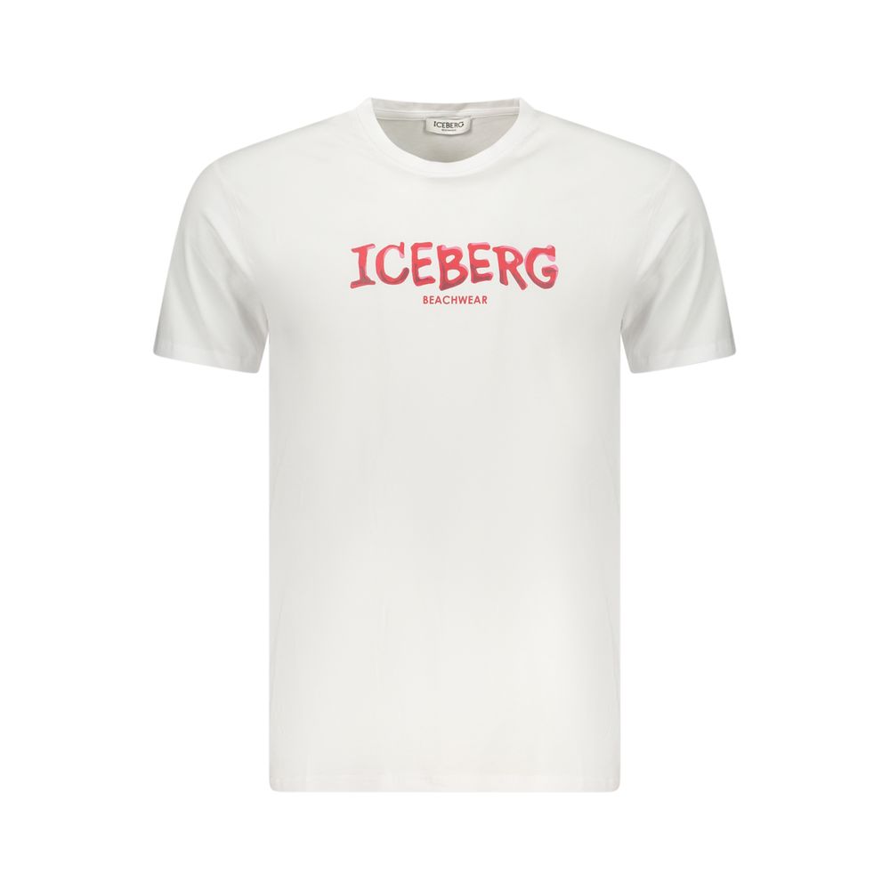 Iceberg Bianco Baumwoll-Herren-T-Shirt