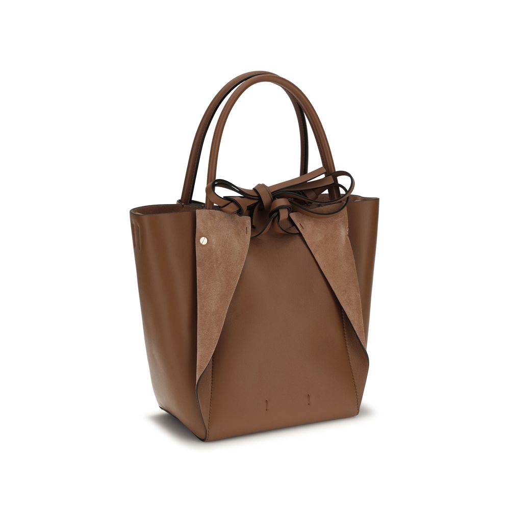 Gabriela Hearst Braune Lammfell-Handtasche Ovis Aries Aries