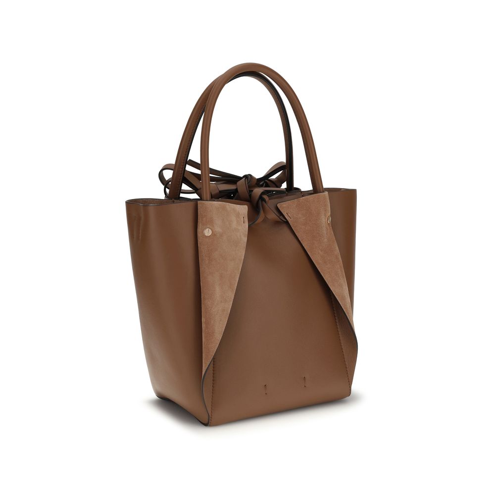 Gabriela Hearst Braune Lammfell-Handtasche Ovis Aries Aries