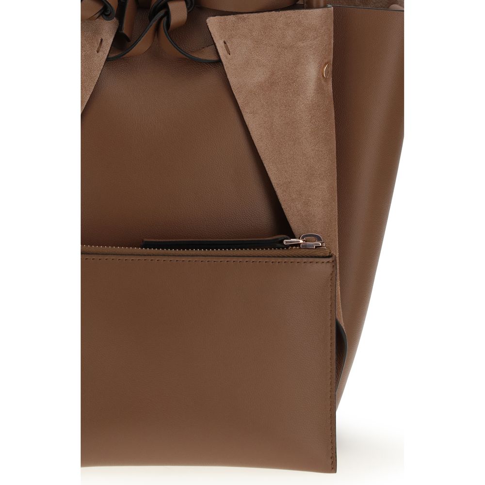 Gabriela Hearst Braune Lammfell-Handtasche Ovis Aries Aries