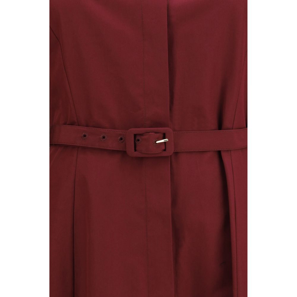 Gabriela Hearst Bordeauxfarbenes Freizeitkleid aus Baumwolle