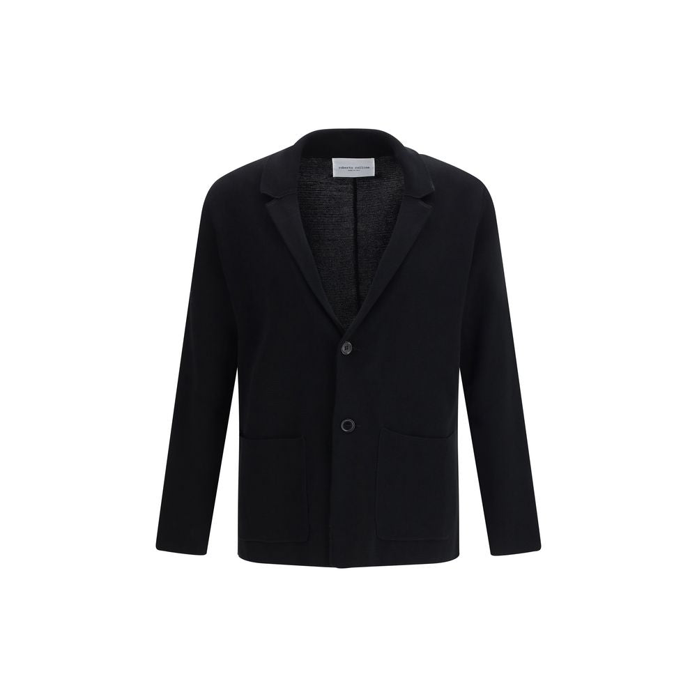 Roberto Collina Zwarte Polyamide Jas