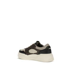 Fendi Zwarte Kalfsleren Bos Taurus Chunky Sneakers