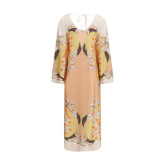 La Double J Multicolor Silk Casual Dress