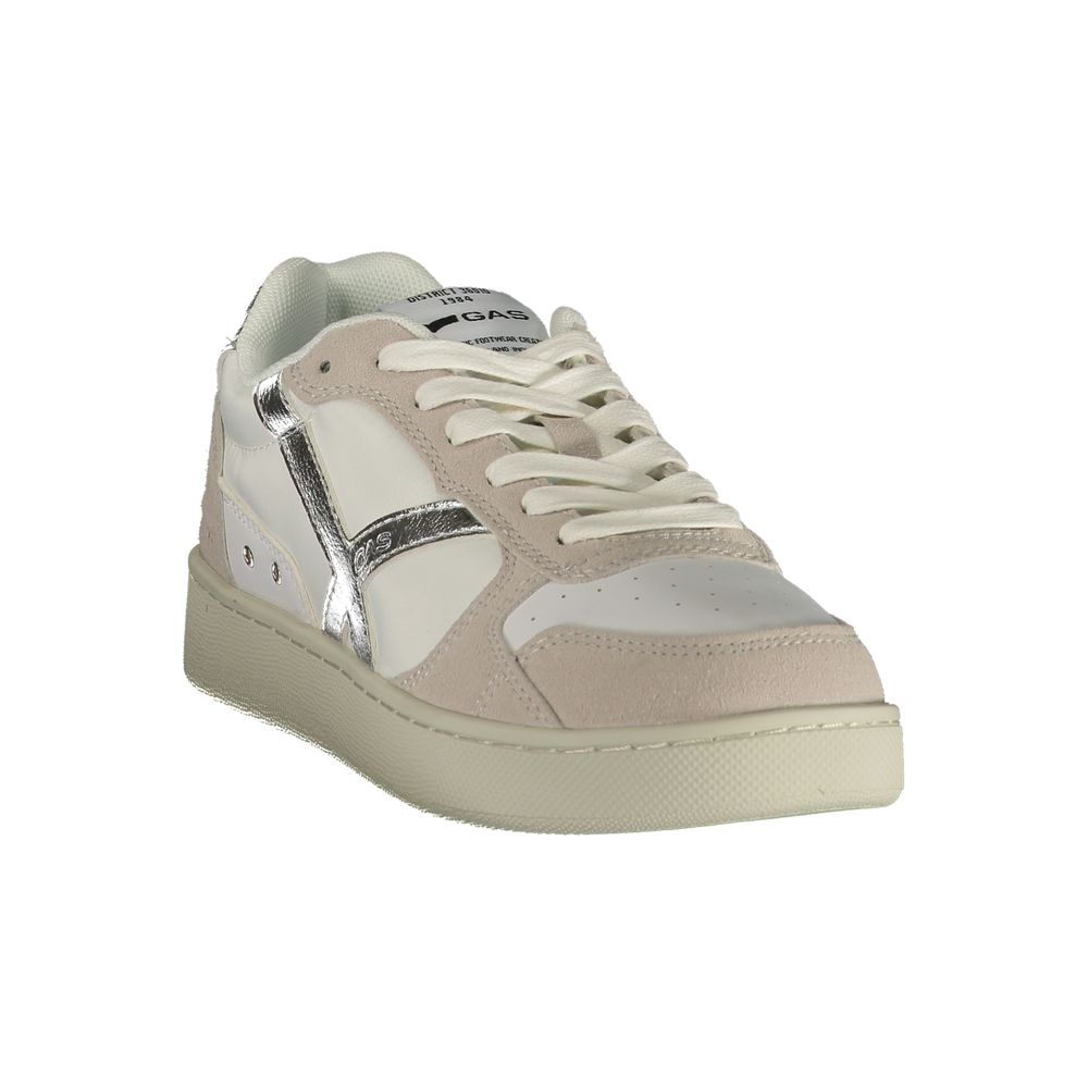 Gas Witte Polyurethaan Dames Sneaker