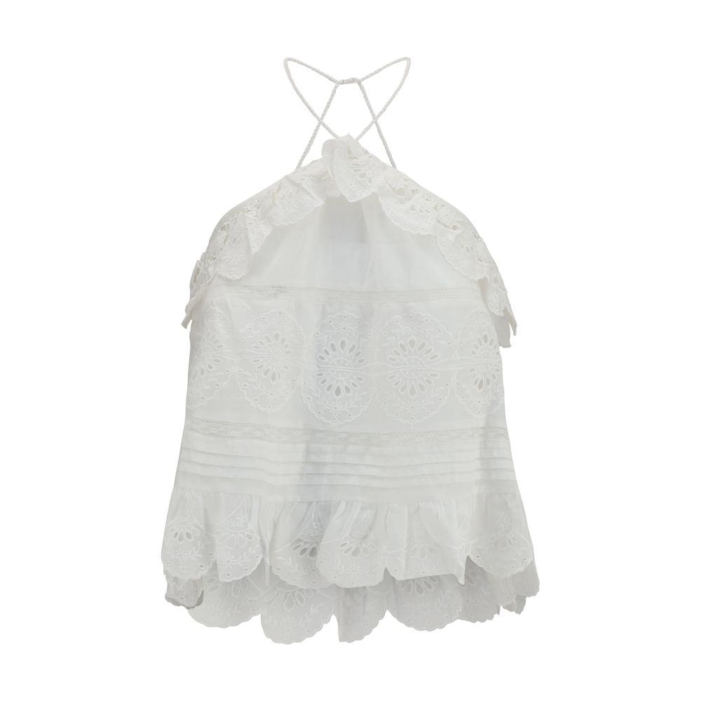 Marant Etoile Weiße Baumwollbluse