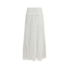 Isabel Marant Étoile White Viscose Long Skirt