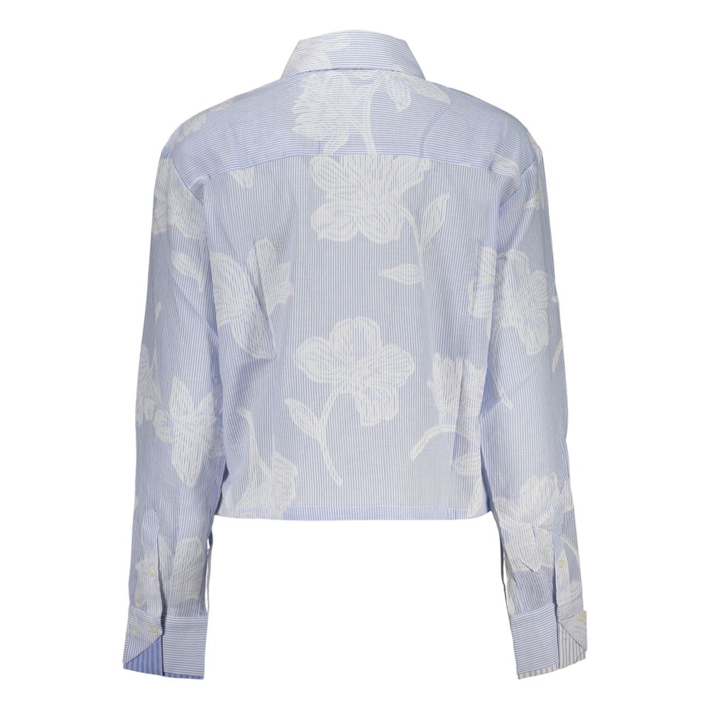 Desigual Azzurro Baumwoll-Damenhemd
