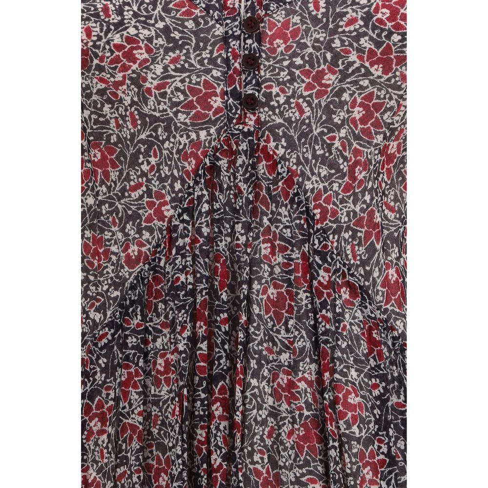 Marant Etoile Lässiges Baumwollkleid in Lila