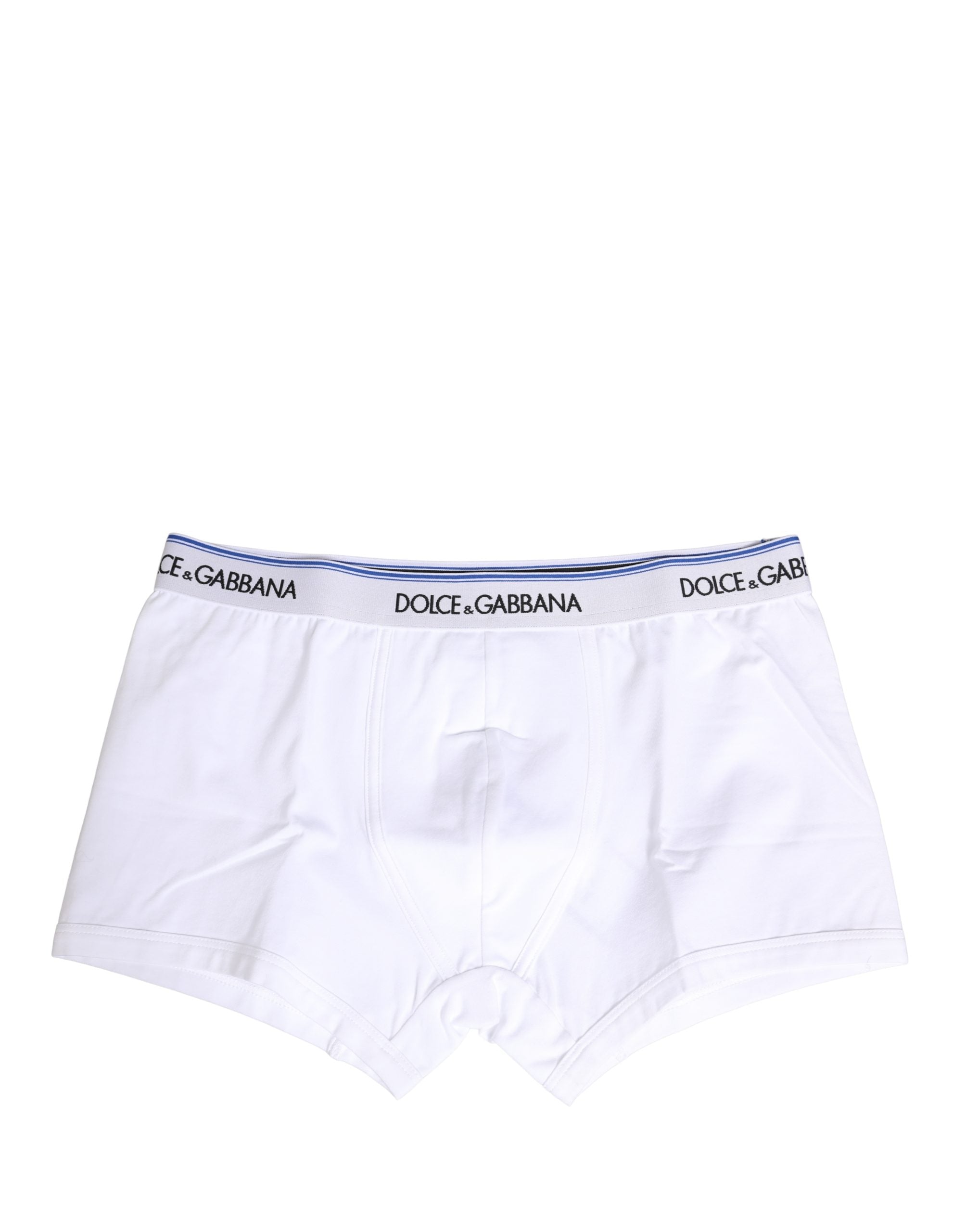 Dolce & Gabbana Weiße Boxershorts mit Logobund