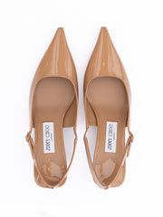 Jimmy Choo Biscuit Amel 50 Slingback Pumps