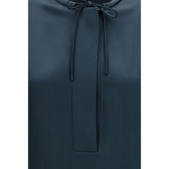 Giorgio Armani Blue Silk Blouse