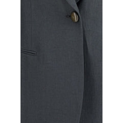 Giorgio Armani grijs linnen jasje