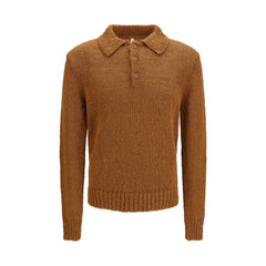 Sonnenblumenbraunes Poloshirt aus Baumwolle
