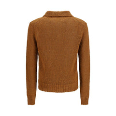 Sonnenblumenbraunes Poloshirt aus Baumwolle