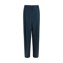Giorgio Armani Blaue Seidene Freizeithose