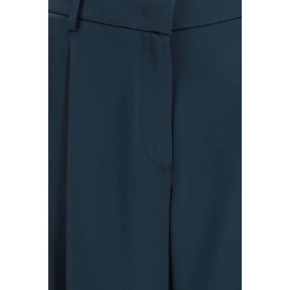 Giorgio Armani Blaue Seidene Freizeithose