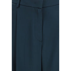 Giorgio Armani Blaue Seidene Freizeithose