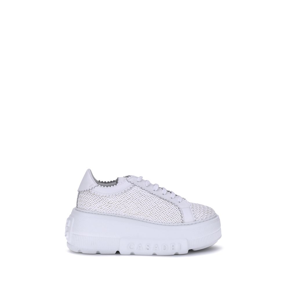 Casadei Witte Sneakers Van Andere Vezels