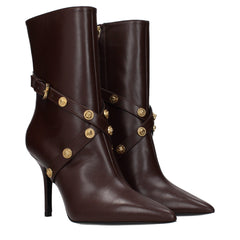 Versace bruine leren enkellaarzen