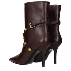 Versace bruine leren enkellaarzen