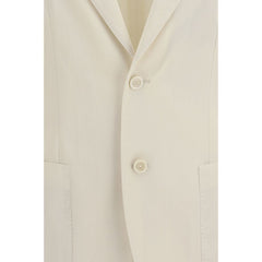 Lardini Witte Katoenen Blazer
