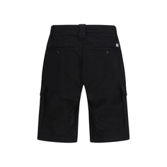 C.P. Company Schwarze Bermuda-Shorts aus Baumwolle