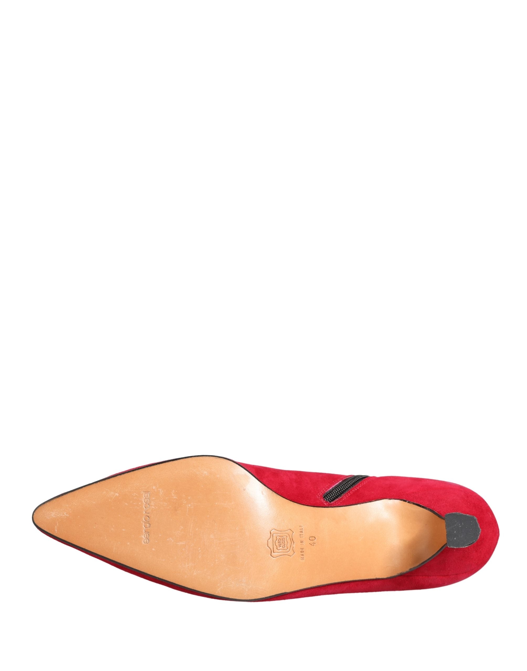Dolce & Gabbana Rote Wildleder Stiefeletten Schuhe