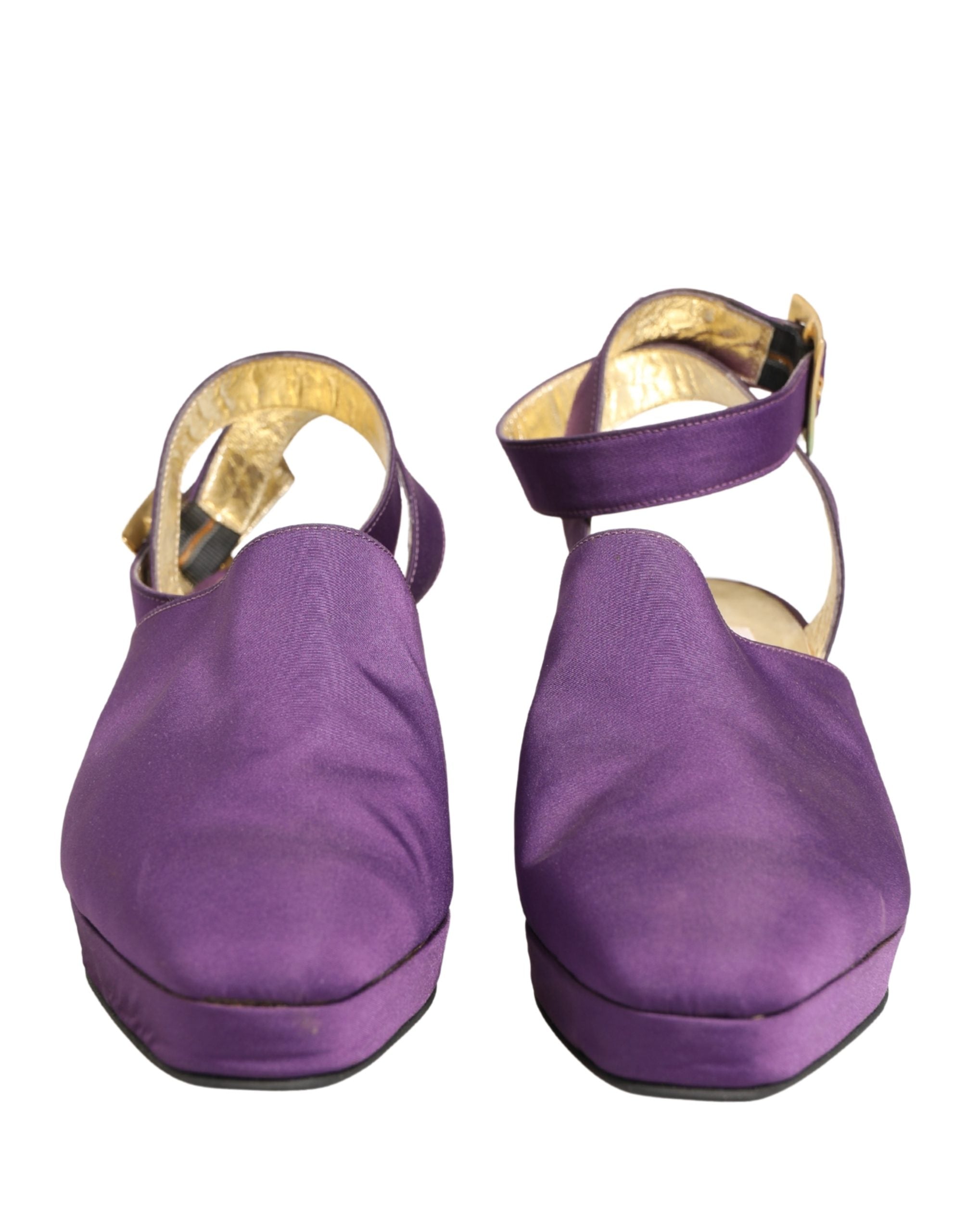 Dolce & Gabbana Violette Wildledersandalen