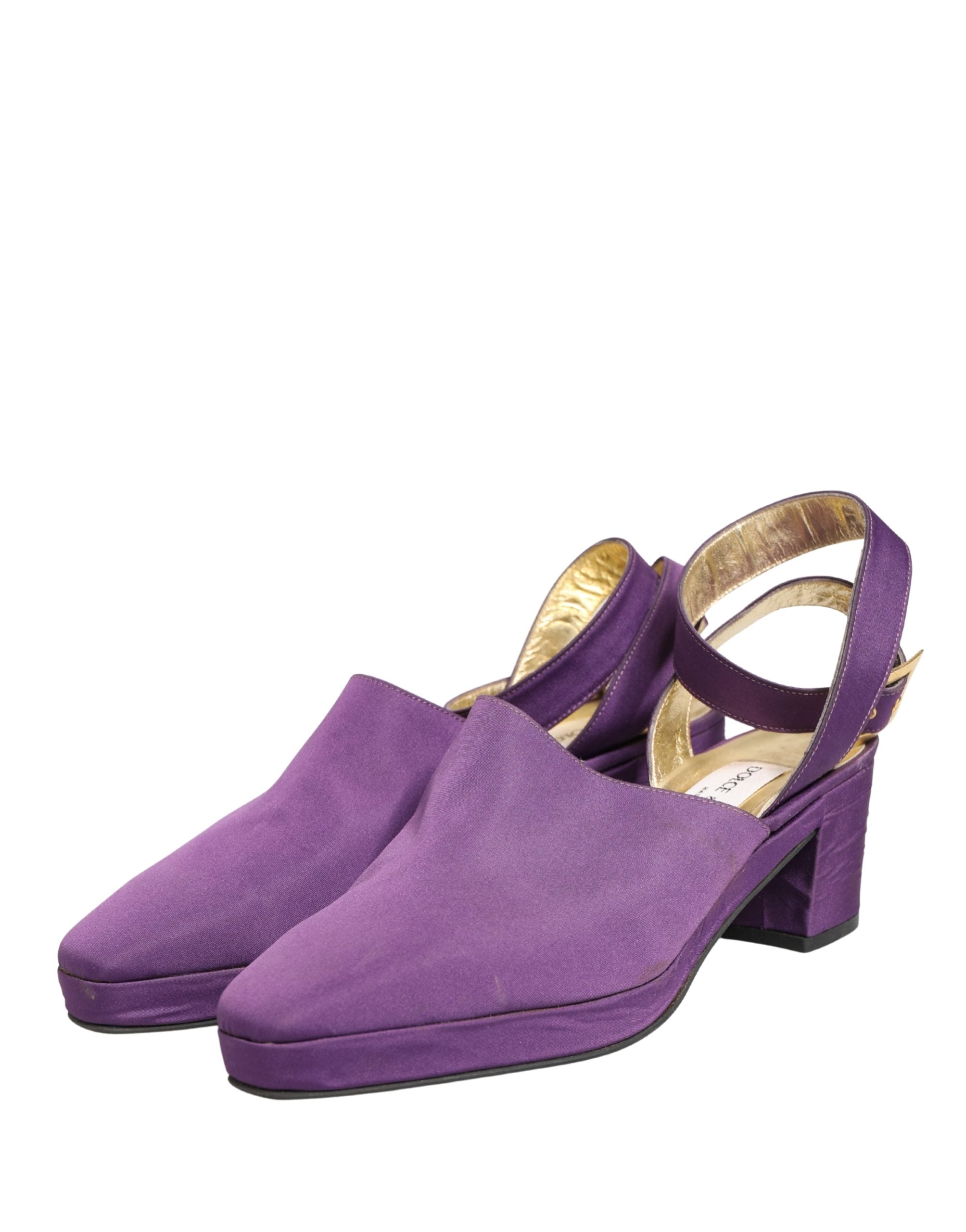 Dolce & Gabbana Violette Wildledersandalen