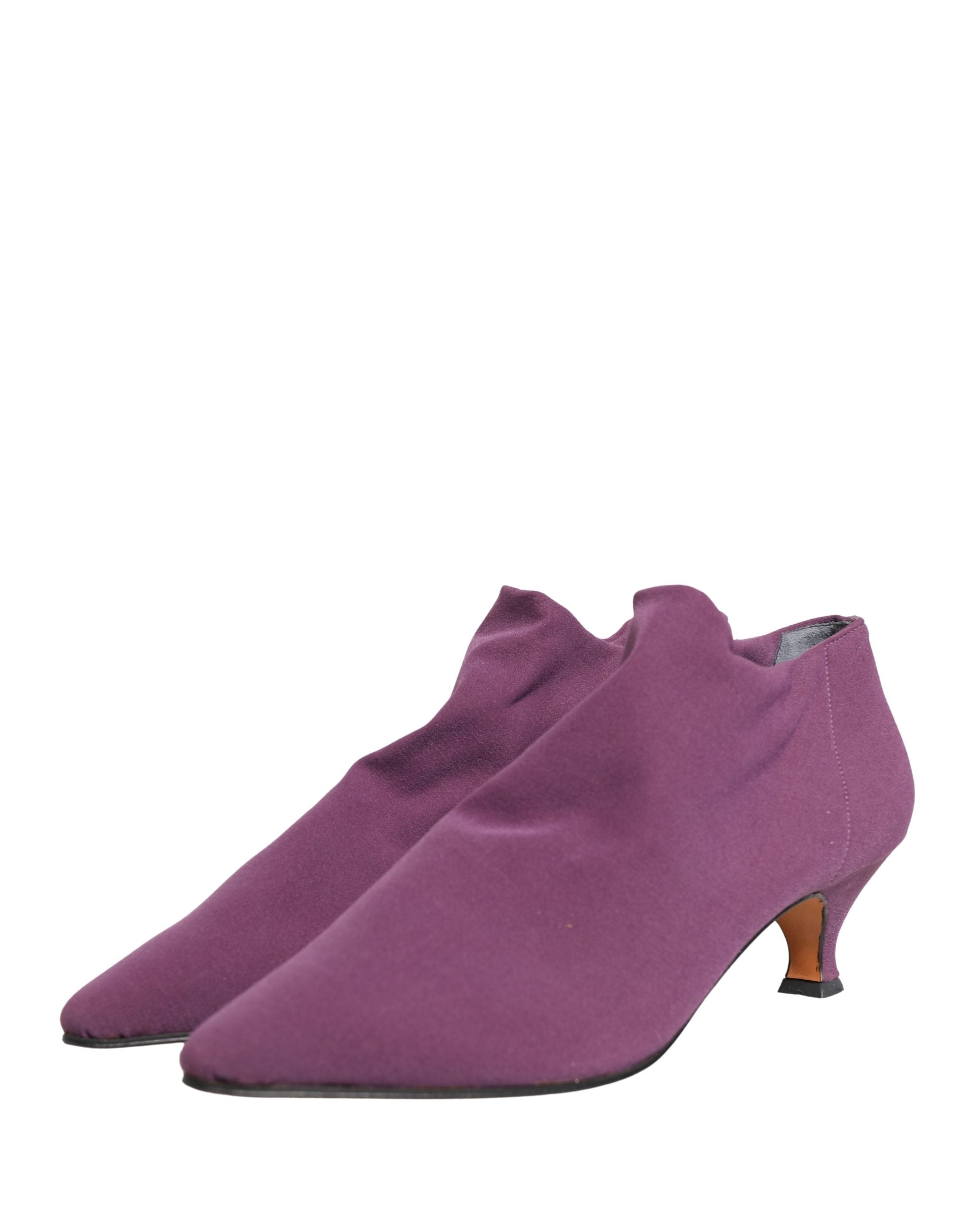 Dolce & Gabbana Schuhe Lila Wildleder Stiefeletten Schuhe