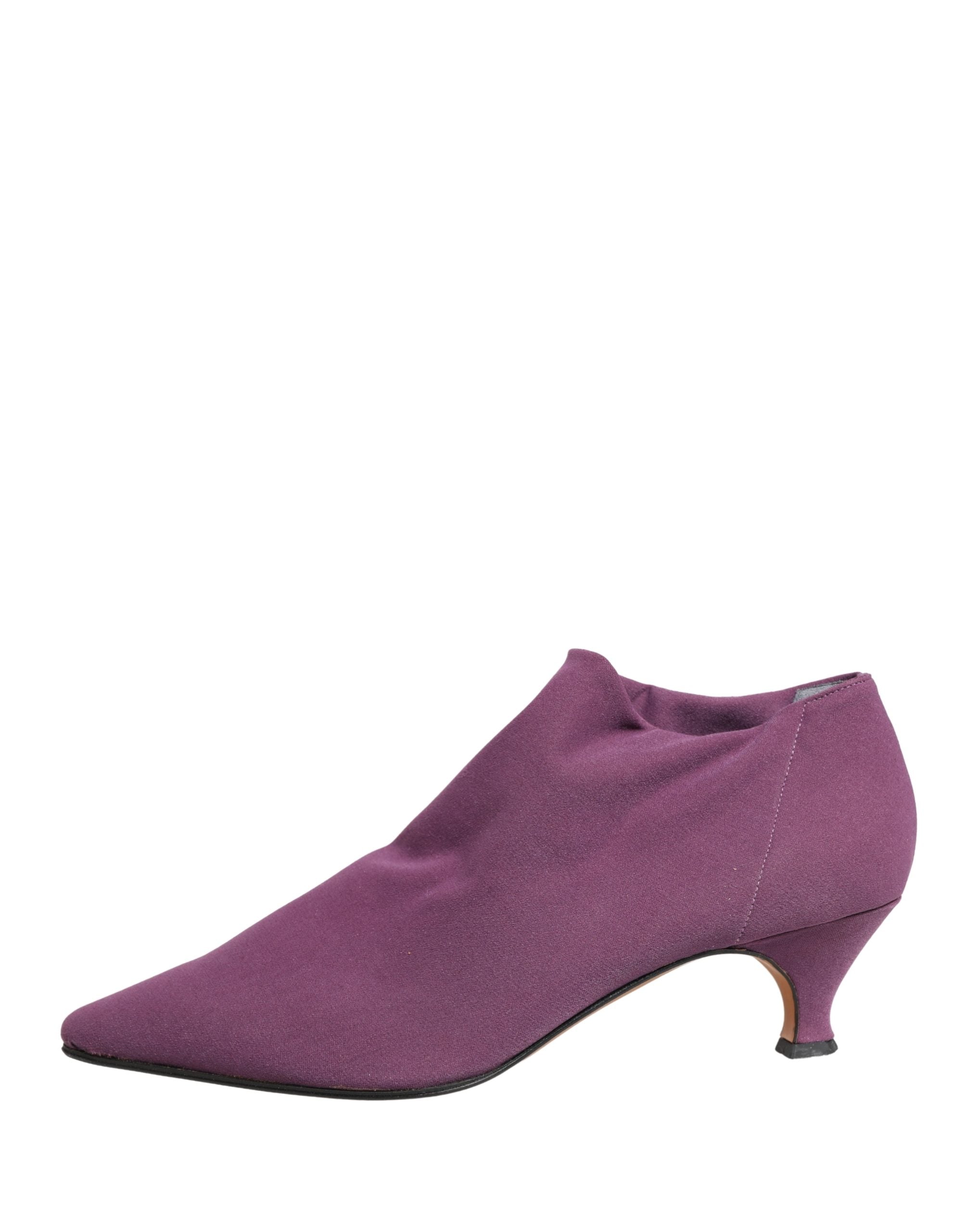 Dolce & Gabbana Schuhe Lila Wildleder Stiefeletten Schuhe