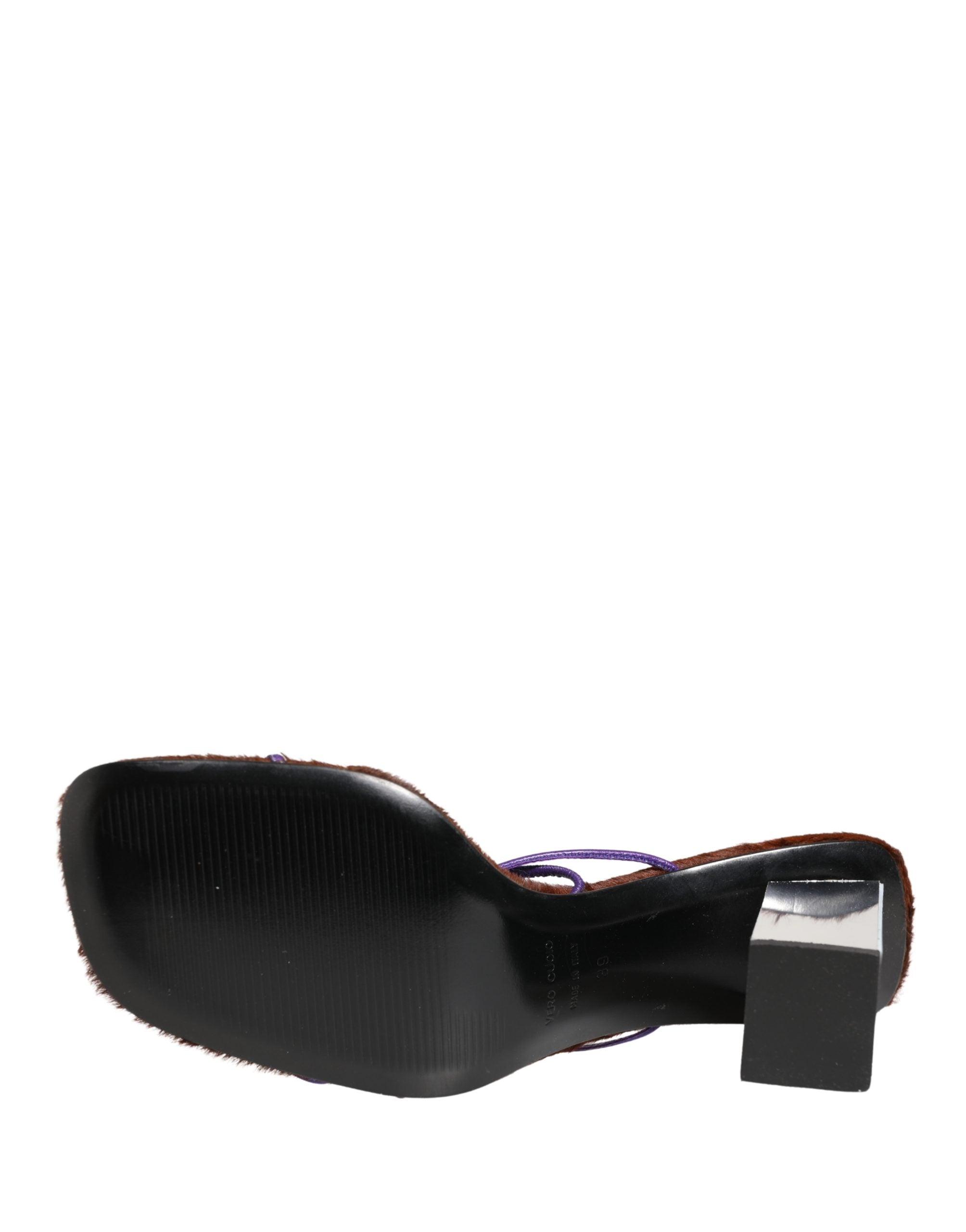Dolce & Gabbana Silberne Blockabsatz Sandalen zum Reinschlüpfen