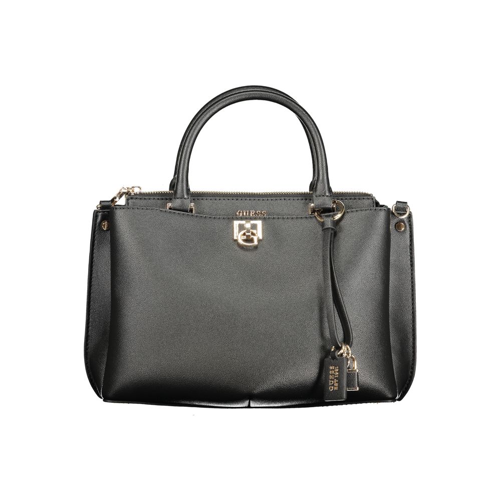 Guess Jeans Damen Handtasche aus schwarzem Polyurethan