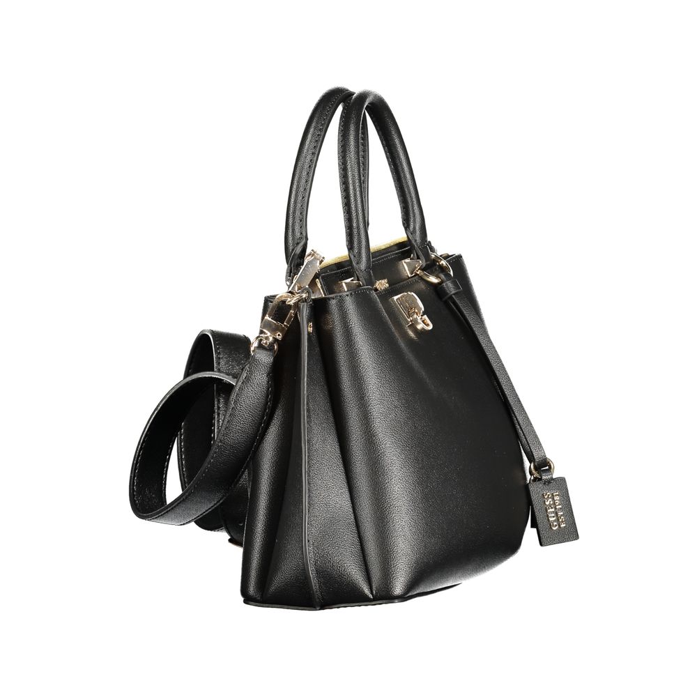 Guess Jeans Damen Handtasche aus schwarzem Polyurethan