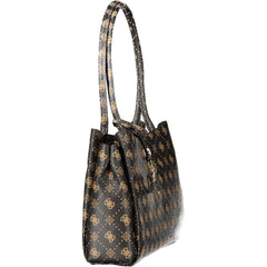 Guess Jeans Marrone Polyurethan Damen Handtasche